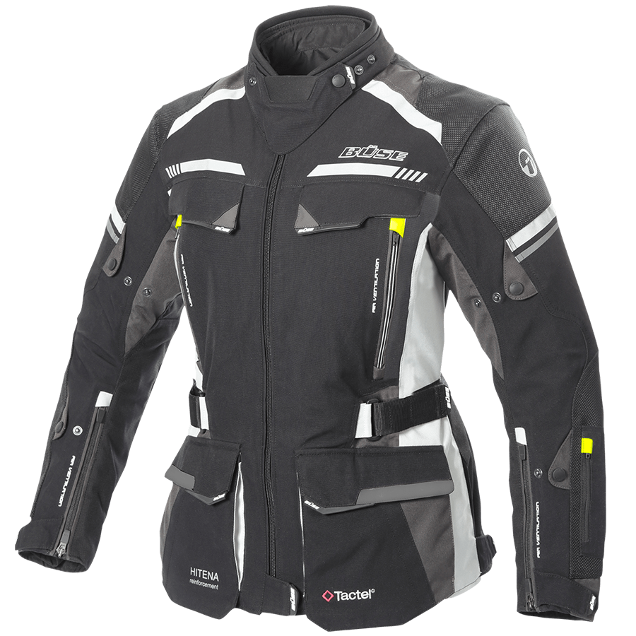 Büse Dam Textile MC Jacket Highland II sort