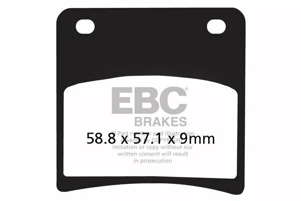 EBC Brake Pad Vee Semisntrd FA146V