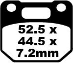 EBC Brake Pad FA ser organisk FA110 ud