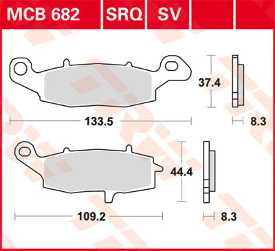 TRW Brake Pad TRW MCB682 MCB682