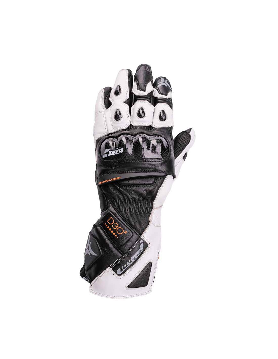 Seca Mc-Gloves Trackday Black /White