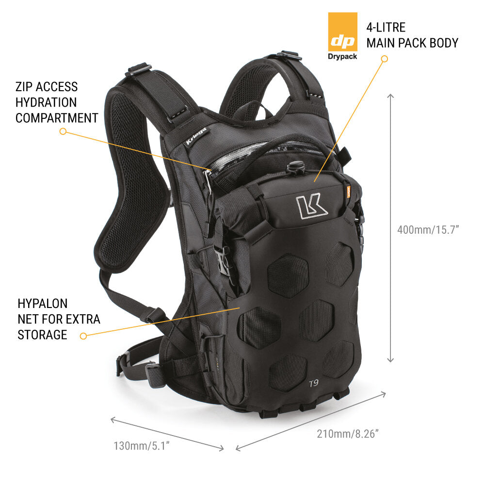 KRIEGA MC backpack Trail 9 black