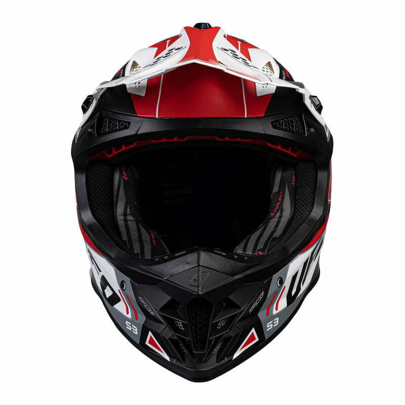 UFO Cross MC Helmet Intrepid Red /White