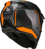 MT -hjelme Åbn MC Helmet Streetfighter Twin Orange