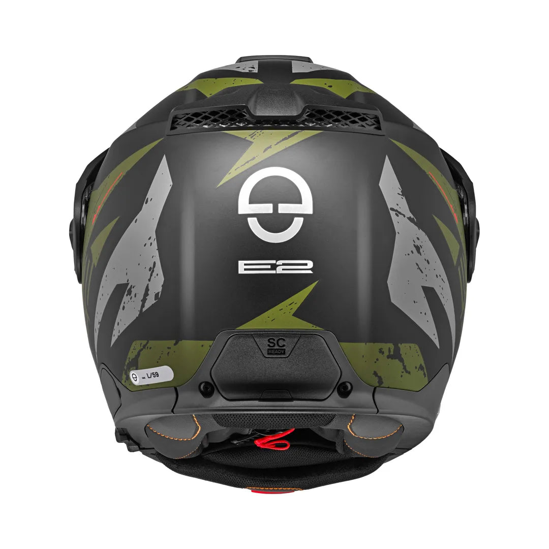 Schuberth åbnelig MC -hjelm E2 Explorer Khaki