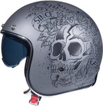 MT -hjelme Åbn MC Helmet le Matt Black