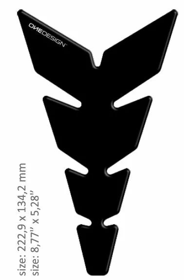 OneDesign Tank Pad Moon Matt Black Soft CGAN115P