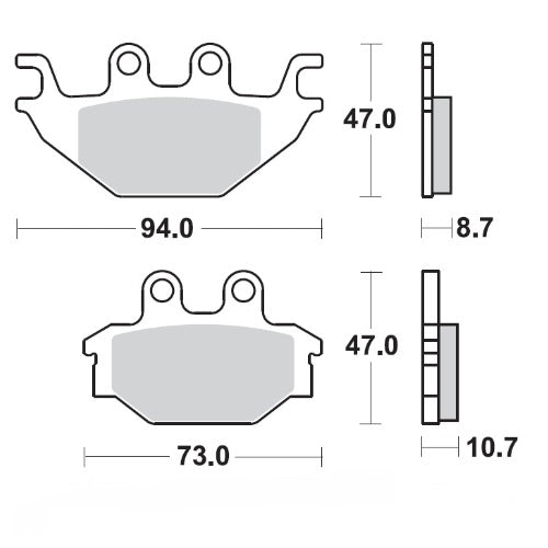 Moto-Master Brake Pad Ceramic 409004