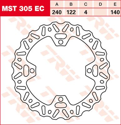 TRW Brake Rotor Fix Wave L/R MST305EC