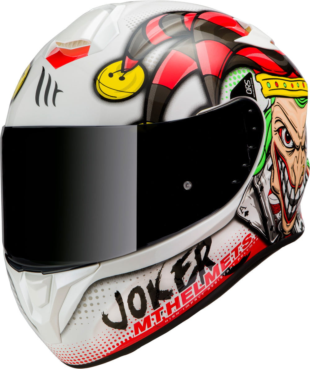 MT -hjelme Integreret MC Helmet Targo Joker White