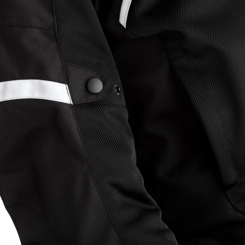 Rst textile mc-jacket pilot black /white