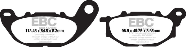 EBC Brake Pad FA ser organisk FA663 ud