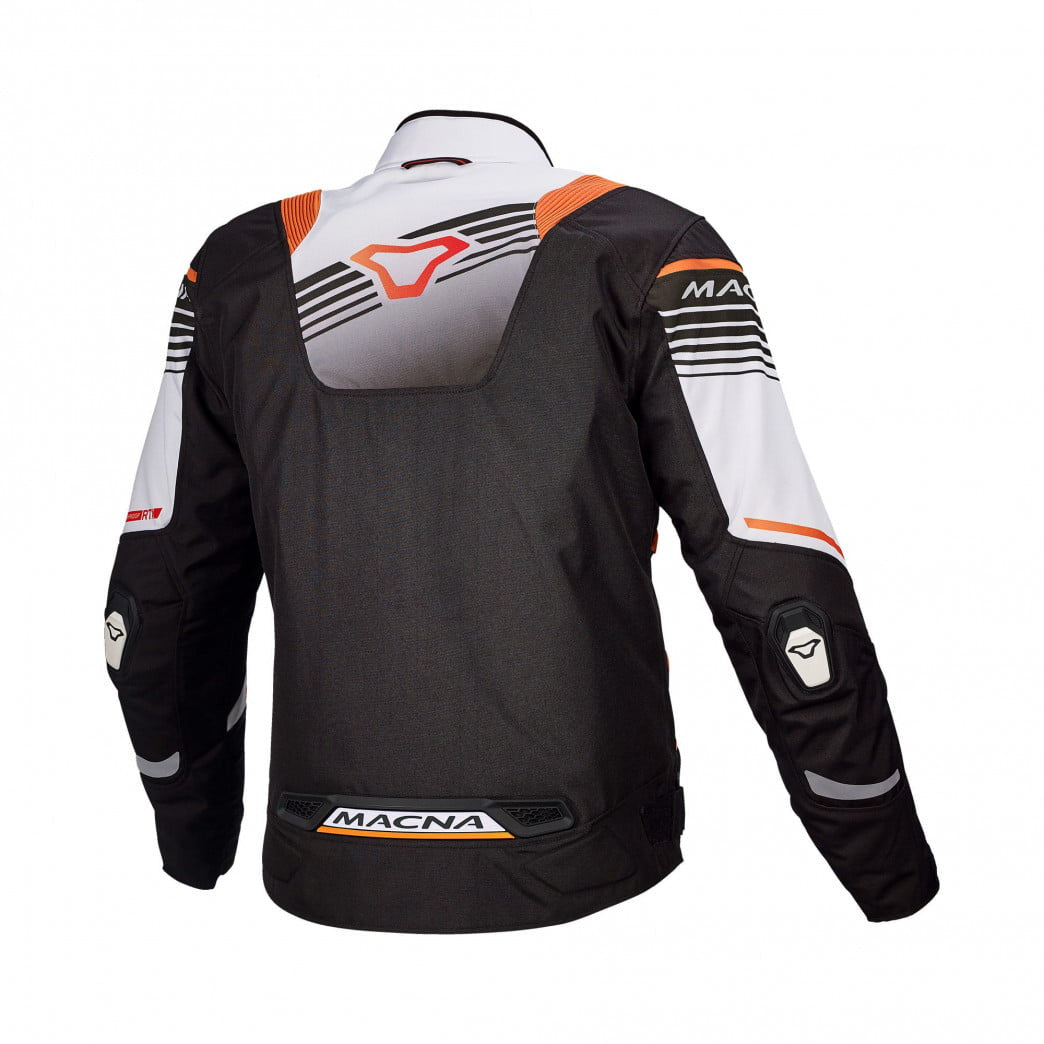 Macna Textile MC Jacket Charger Black /White /Orange