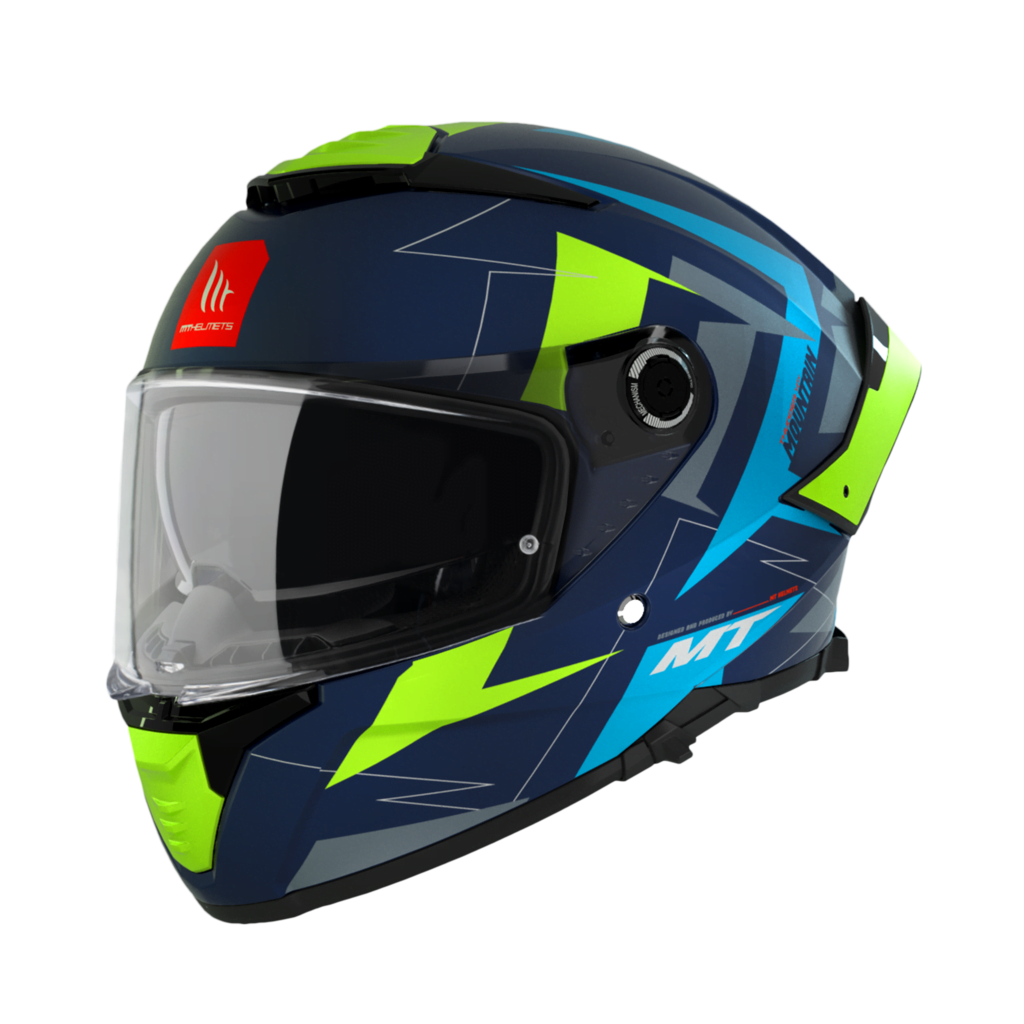 MT Helme Integral MC Helmet Thunder 4 SV Mountain Matt Blue