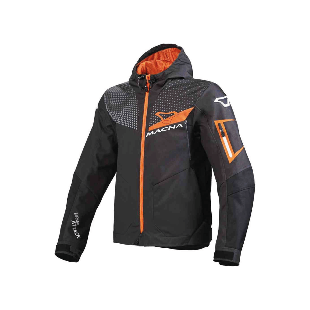 Macna softshell mc jakke imbuz sort /orange