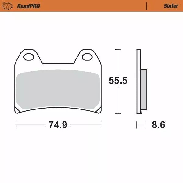 Moto-Master Brake Pad Sinter Front 404301