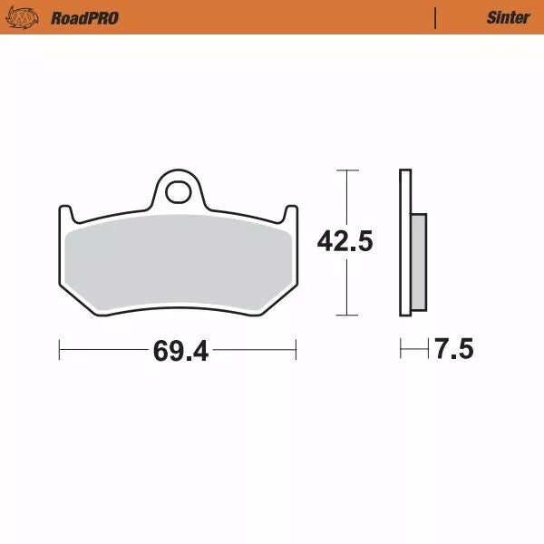 Moto-Master Brake Pad Sinter Rear 405602