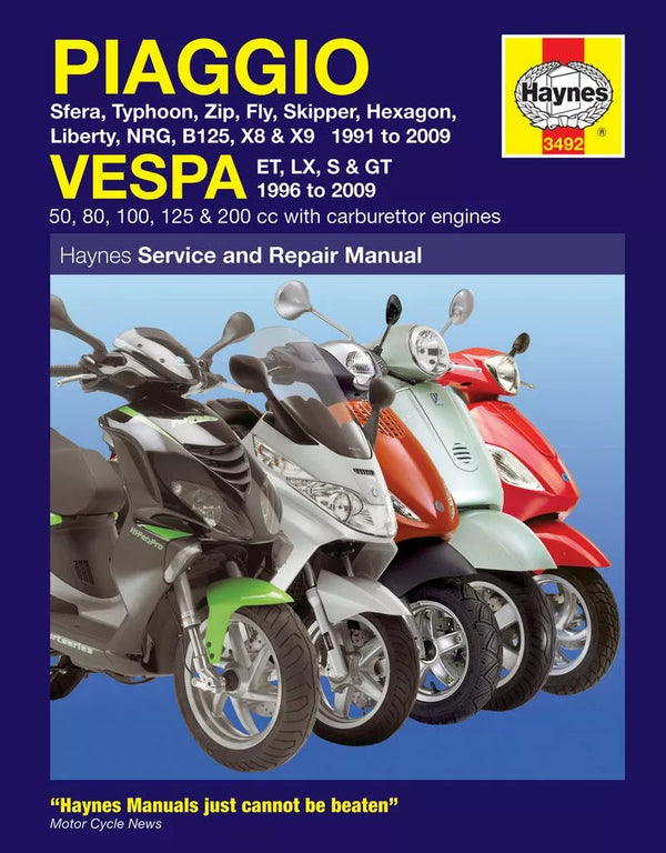 Haynes Piaggio (Vespa) Scootere 3492