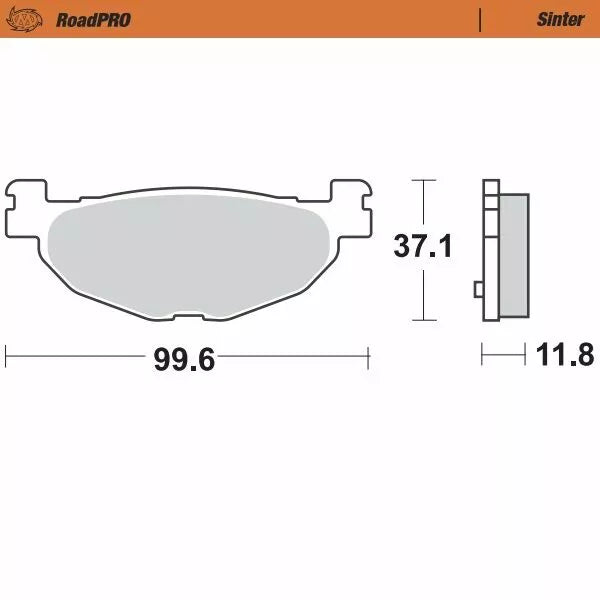 Moto-Master Brake Pad Scooter 400803