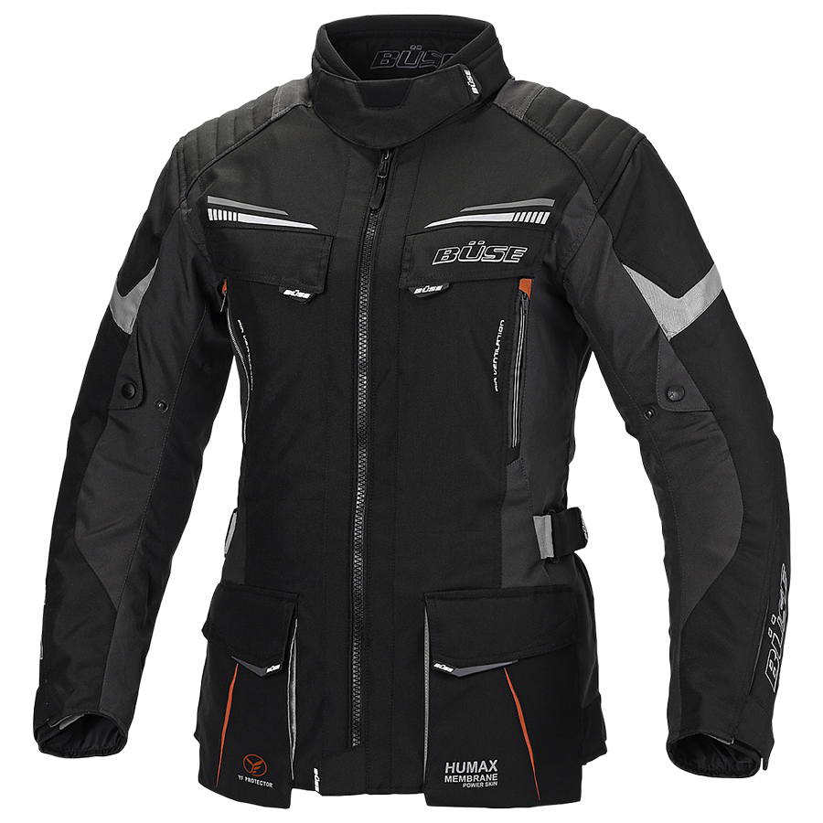 Büse Dam Textile MC Jacket Lago Pro Black