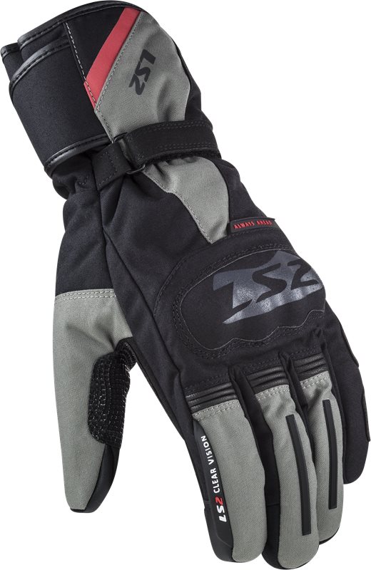 LS2 MC-Gloves Snow Gray