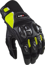 LS2 MC Gloves Spark Black/Yellow