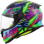 LS2 Børn Integreret MC Helmet FF812 Swed Blue/Green