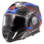 LS2 Åbn MC Helmet Advant X Carbon Future White /Blue