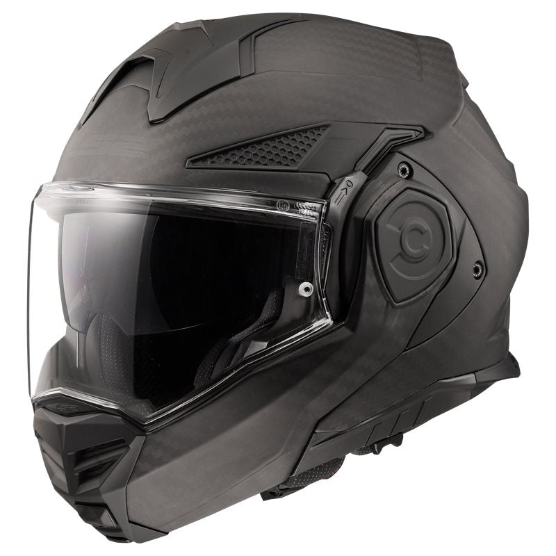 LS2 Openable MC Helmet Advant X Cartbon Matt Black