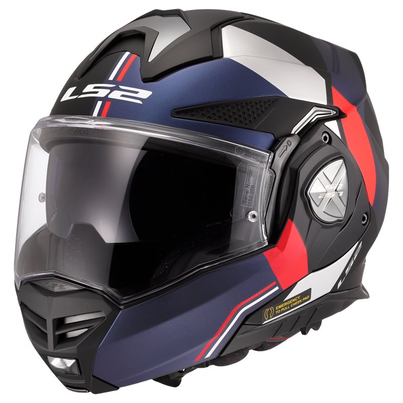 LS2 Åbn MC Helmet Advant X Ultra Blue /Red