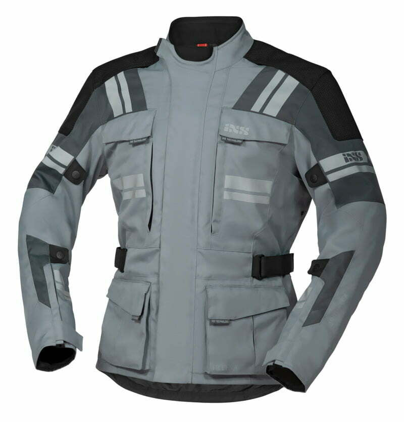 ixs textile mc jacket blade st 2.0 gray /black