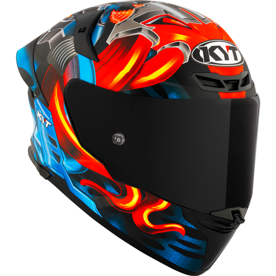 KYT Integral MC Helmet TT-Revo Gear E6 sort /rød /blå