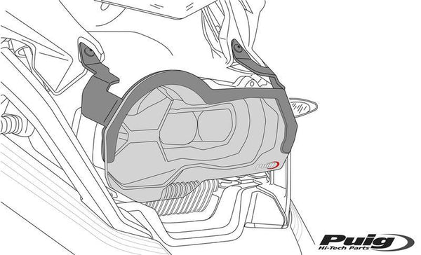 Forlygtebeskytter BMW R1300GS 23- C/CLEAR