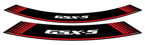 Kit 8 Rim Strips GSXS C/RED
