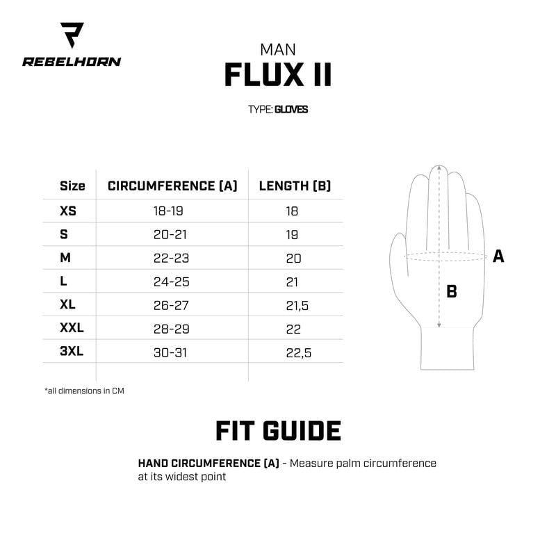 Rebelhorn Mc-Handsker Flux II Sort /Flu 