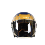 SMK Jet MC Helmet Retro Seven Blue