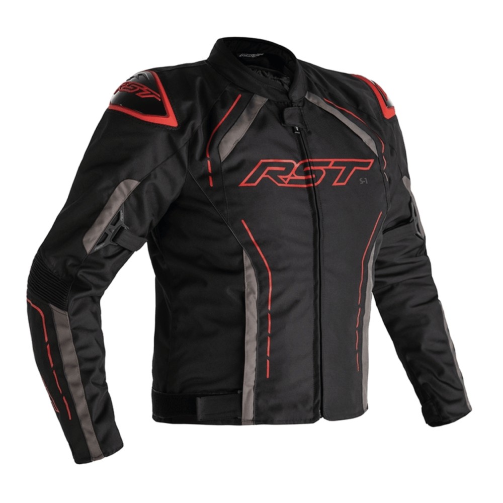 RST Textile MC-JACKET S-1 Sort /rød