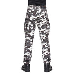 Feje Kevlar MC-bukser jungle sort /hvid /camo