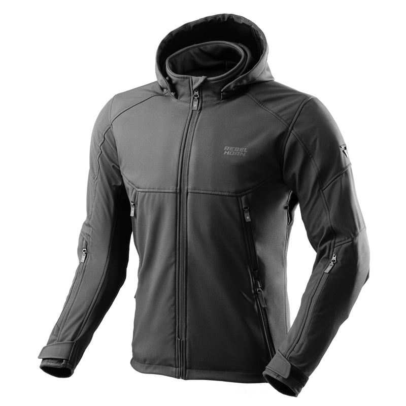 Rebelhorn Softshell Mc-Jacket Slash Black