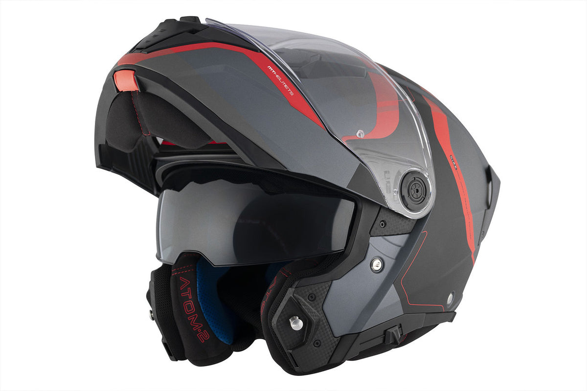 MT -hjelme Åbnbar MC Helmet Atom 2 SV Emalla B15