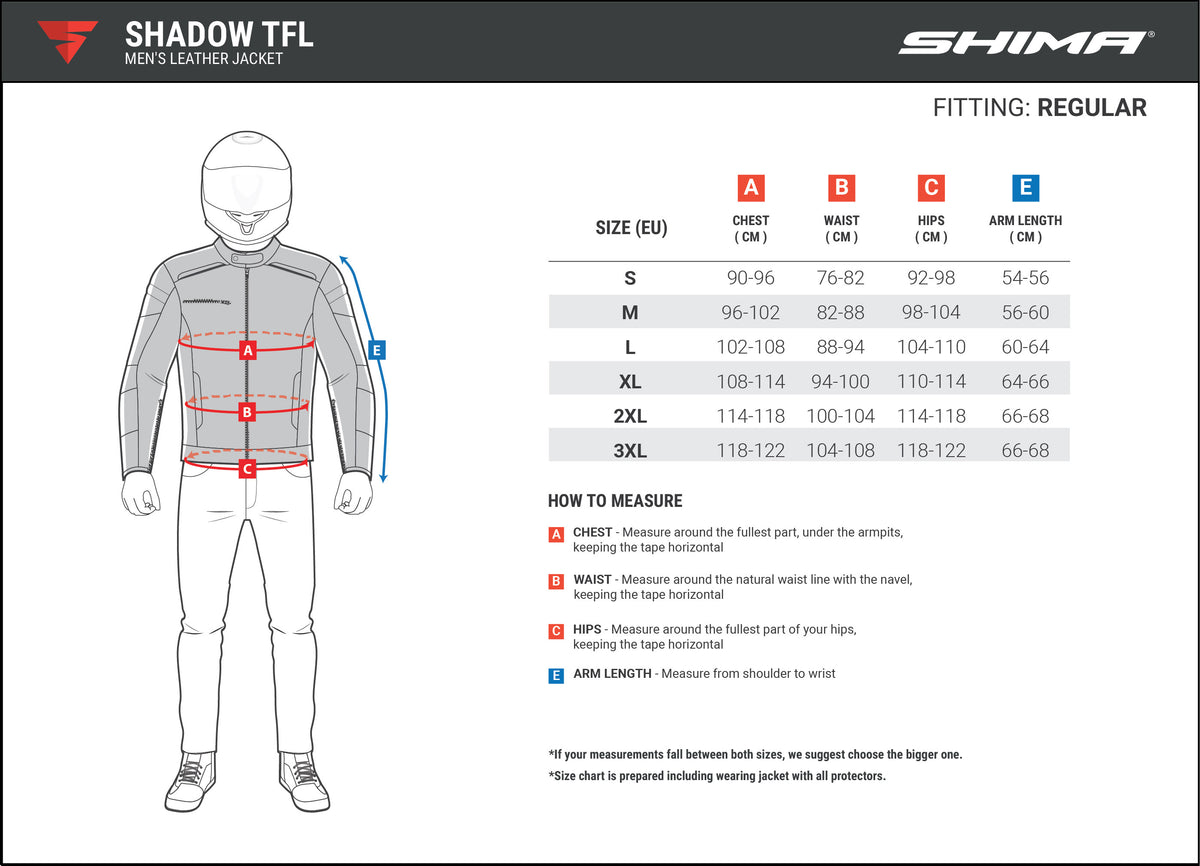 Shima Mc-læderjakke Shadow TFL Sort