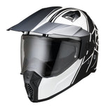 iXS Adventure Mc-Hjelm 208 2.0 Sort /Hvid 