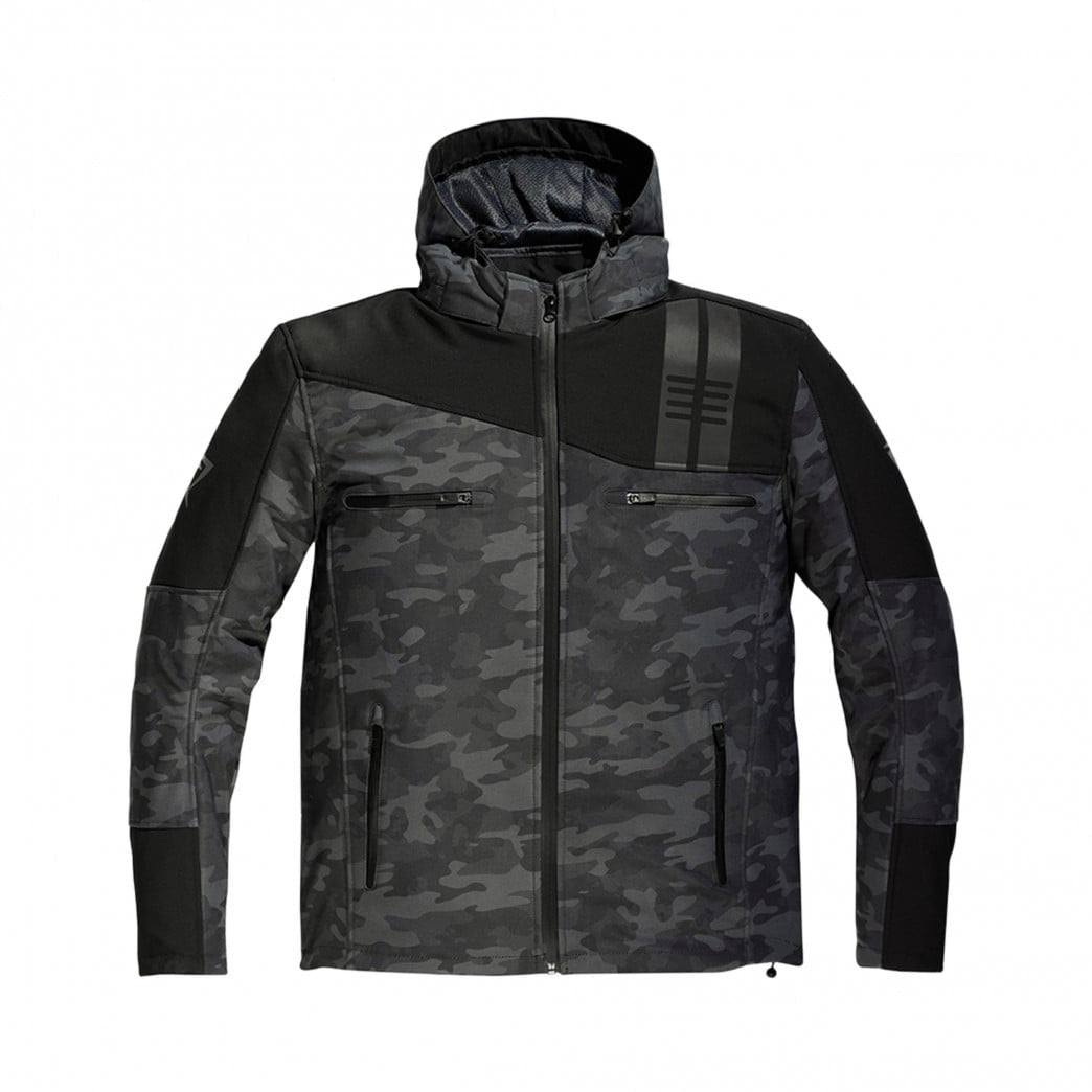 Difi softshell mc jakke jamie sort /camo