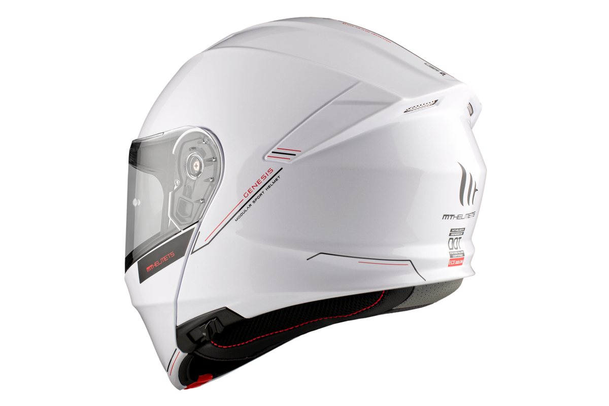 MT -hjelme Åbenbar MC Helmet Genesis SV White