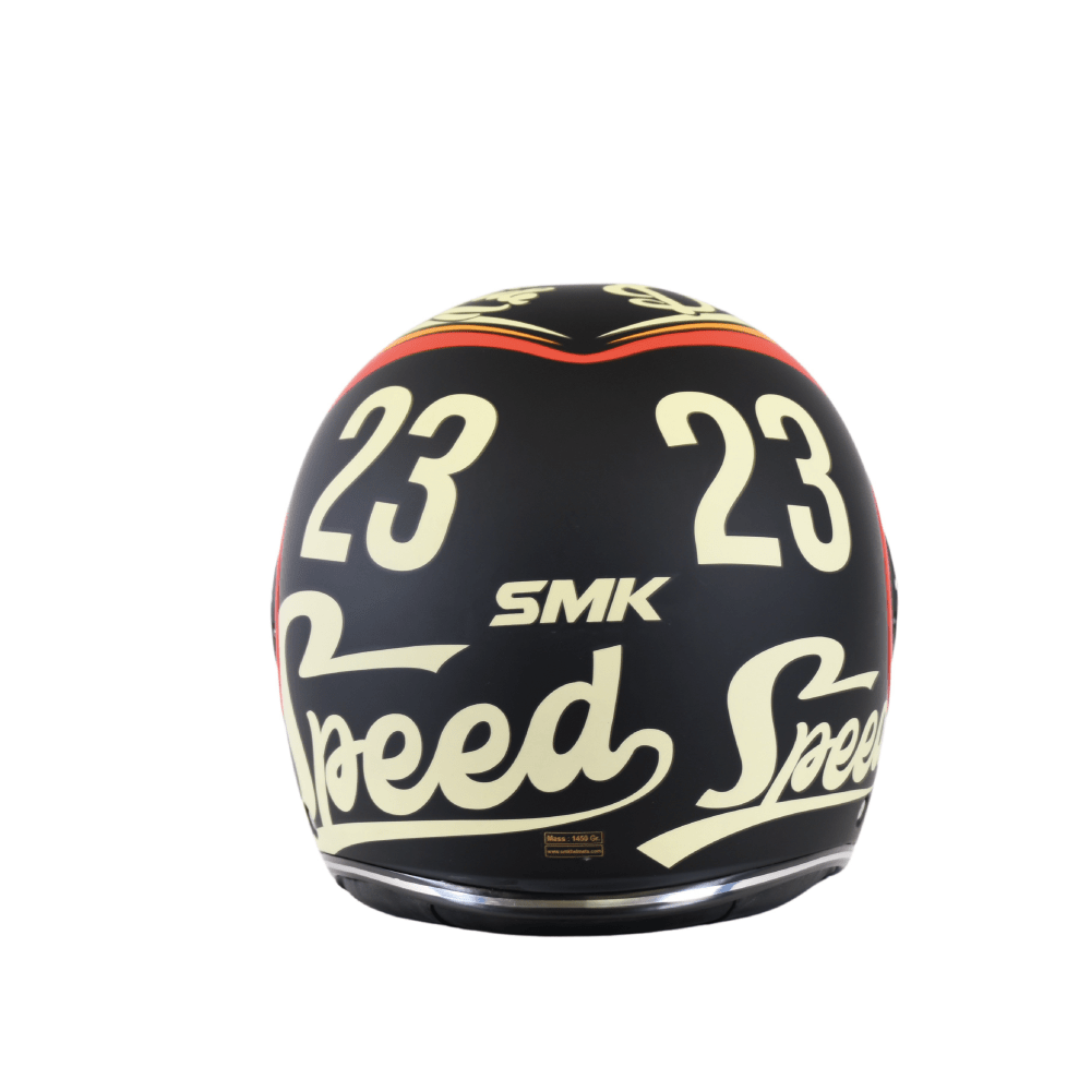 SMK Jet MC Helmet Retro Speed ​​Red