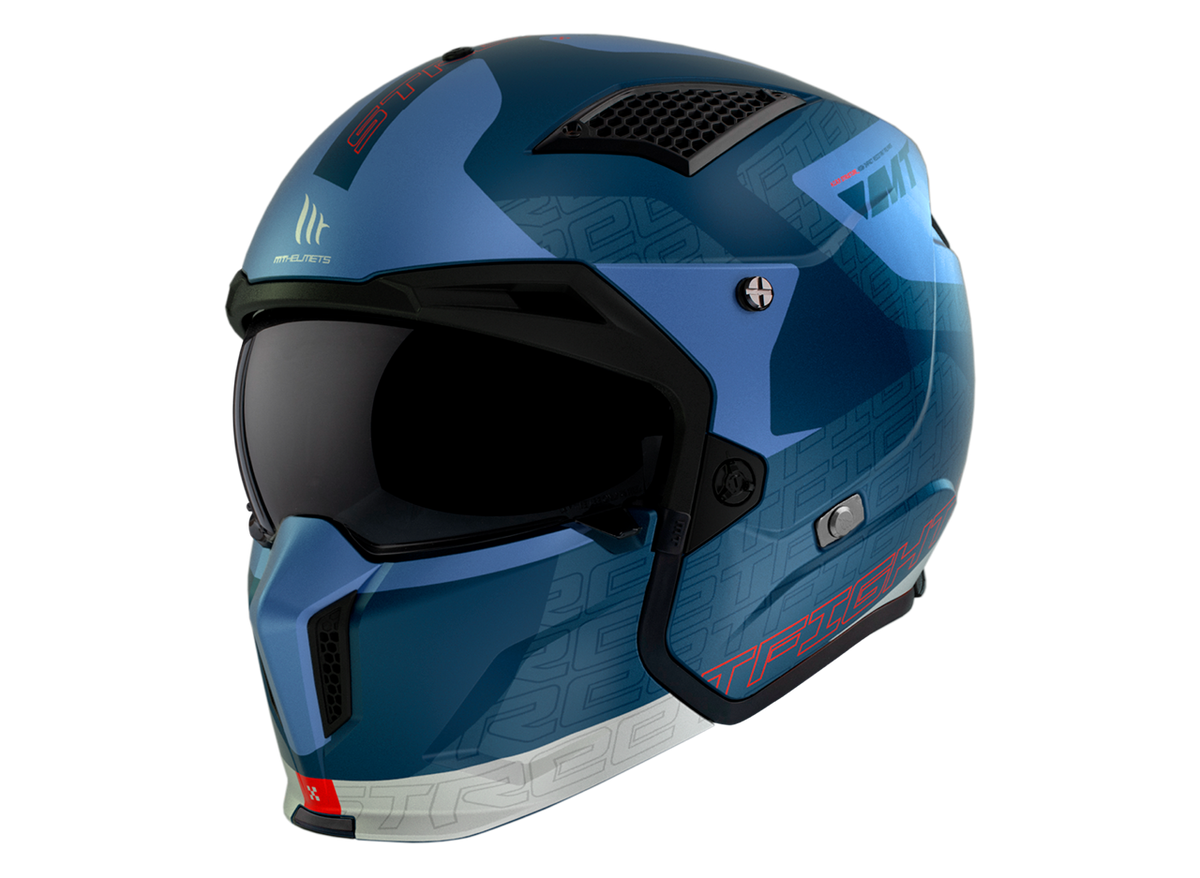 MT -hjelme Åbn MC Helmet Streetfighter SV S Totem C17