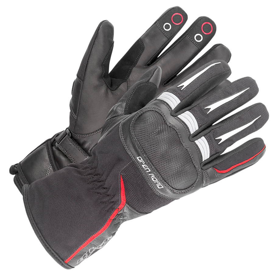 Büse Mc Gloves Open Road Touring Black /Red