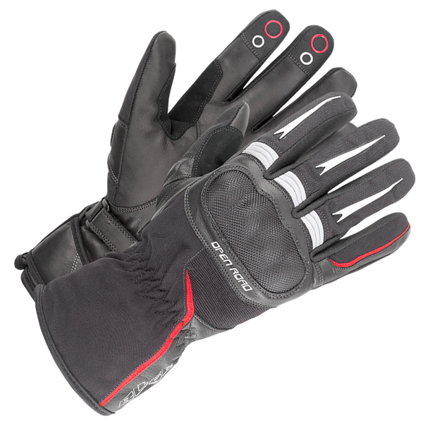 BÜSE Mc-Gloves Open Road Touring Black / Red 