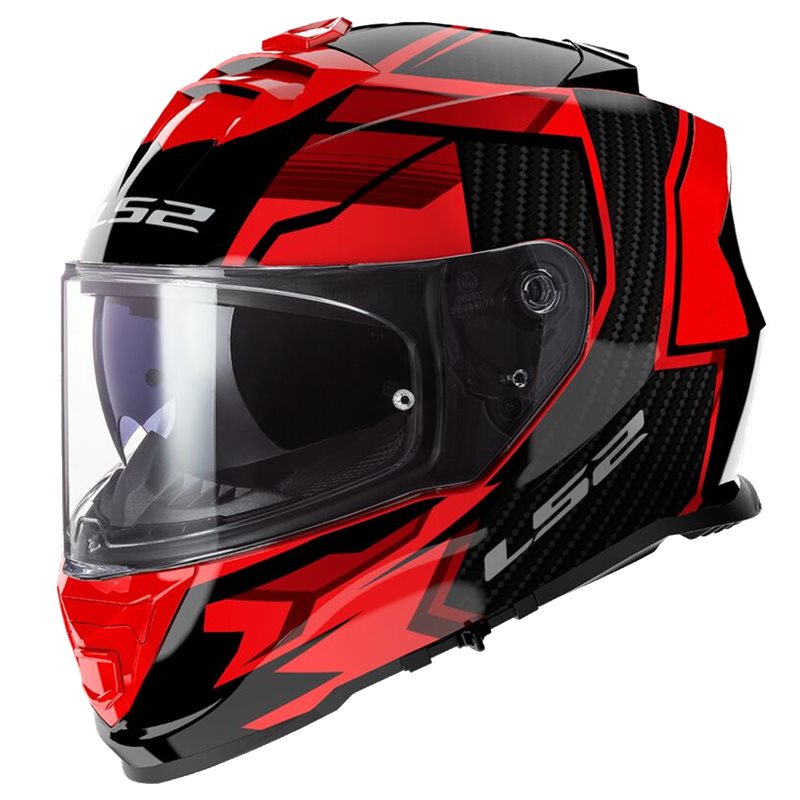 LS2 Integral MC Helmet Storm II Tracker sort /rød