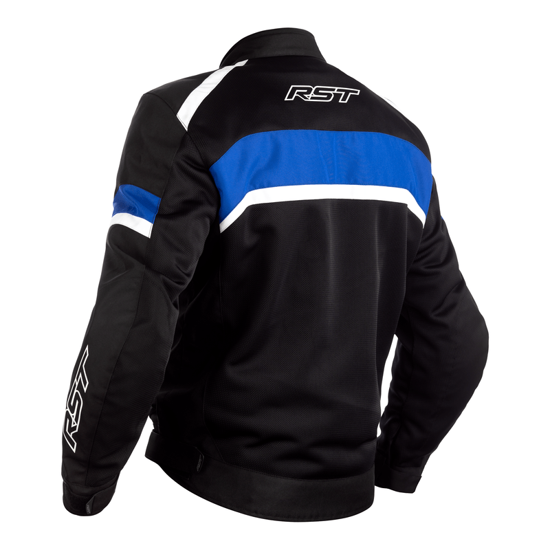 Rst textile mc-jacket pilot black /blue